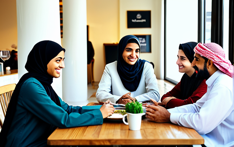 기독교와 갈등 해결 - **

"A successful Arab businesswoman in a professional, modest hijab and business attire, working on...