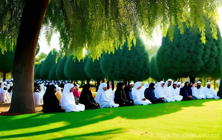 기독교와 사회 정의 - **Prompt:** Inside a brightly lit, modern community center in an Arab city, a group of women (modest...