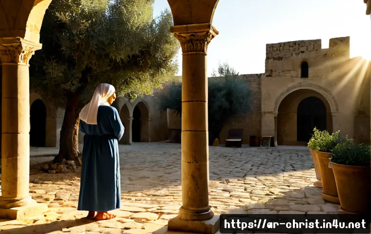 로마제국과 기독교 - Photorealistic historical scene of an early Christian family in Roman-era Antioch, wearing modest li...